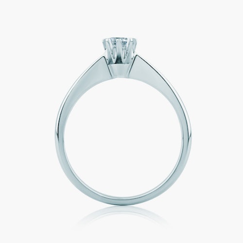 Pierścionek zaręczynowy Triumph of Love: białe złoto, diament